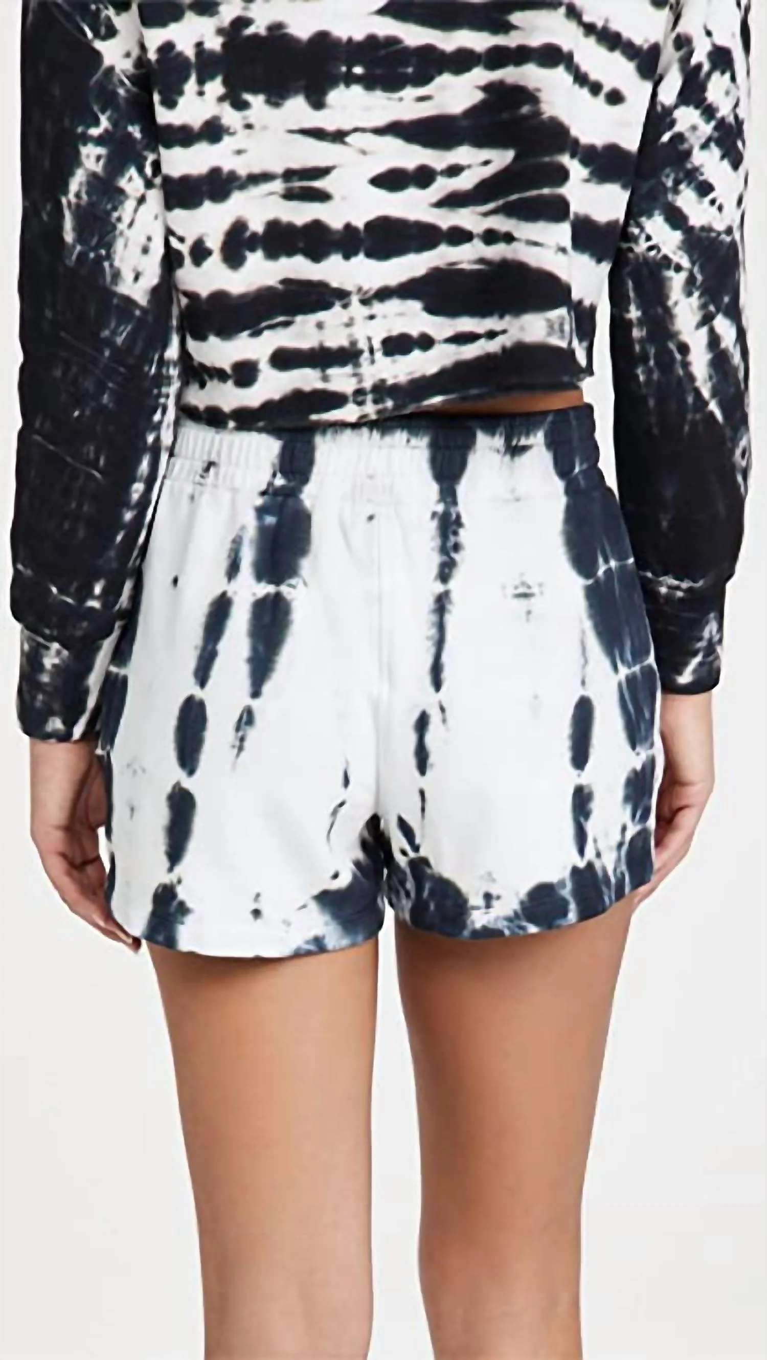 Painter Tie Dye Ex Boyfriend Short In Faded Black