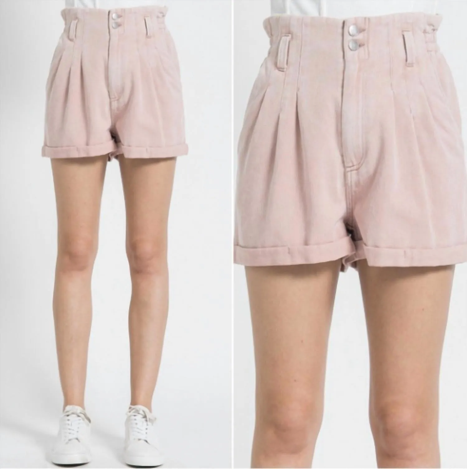 Paperbag Short In Pink