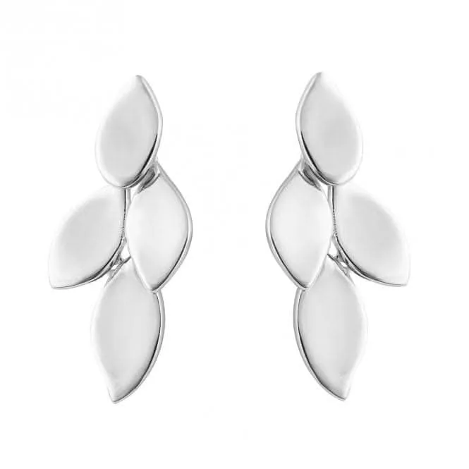 Boucles d'oreilles Pétales Polis Simples E6268 Bijoux Beginnings