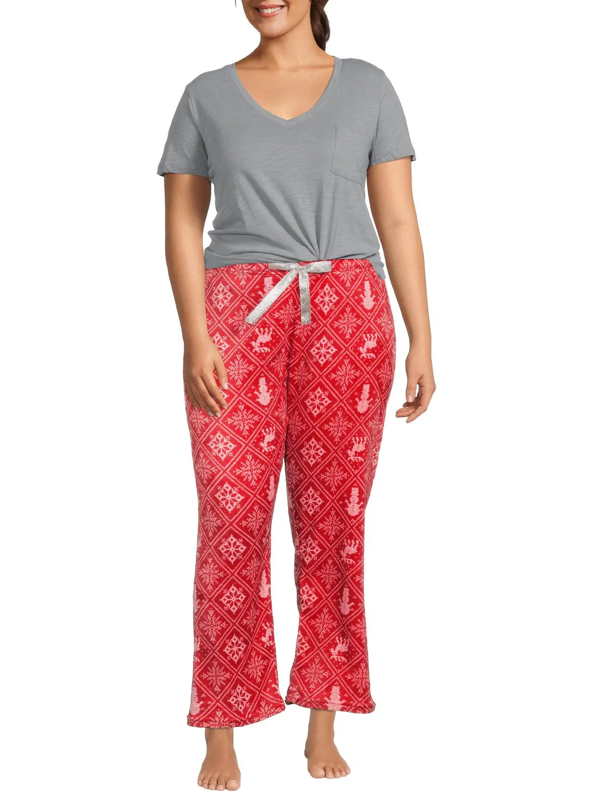 Plus Womens Comfy Sleepwear Pajama Bottoms