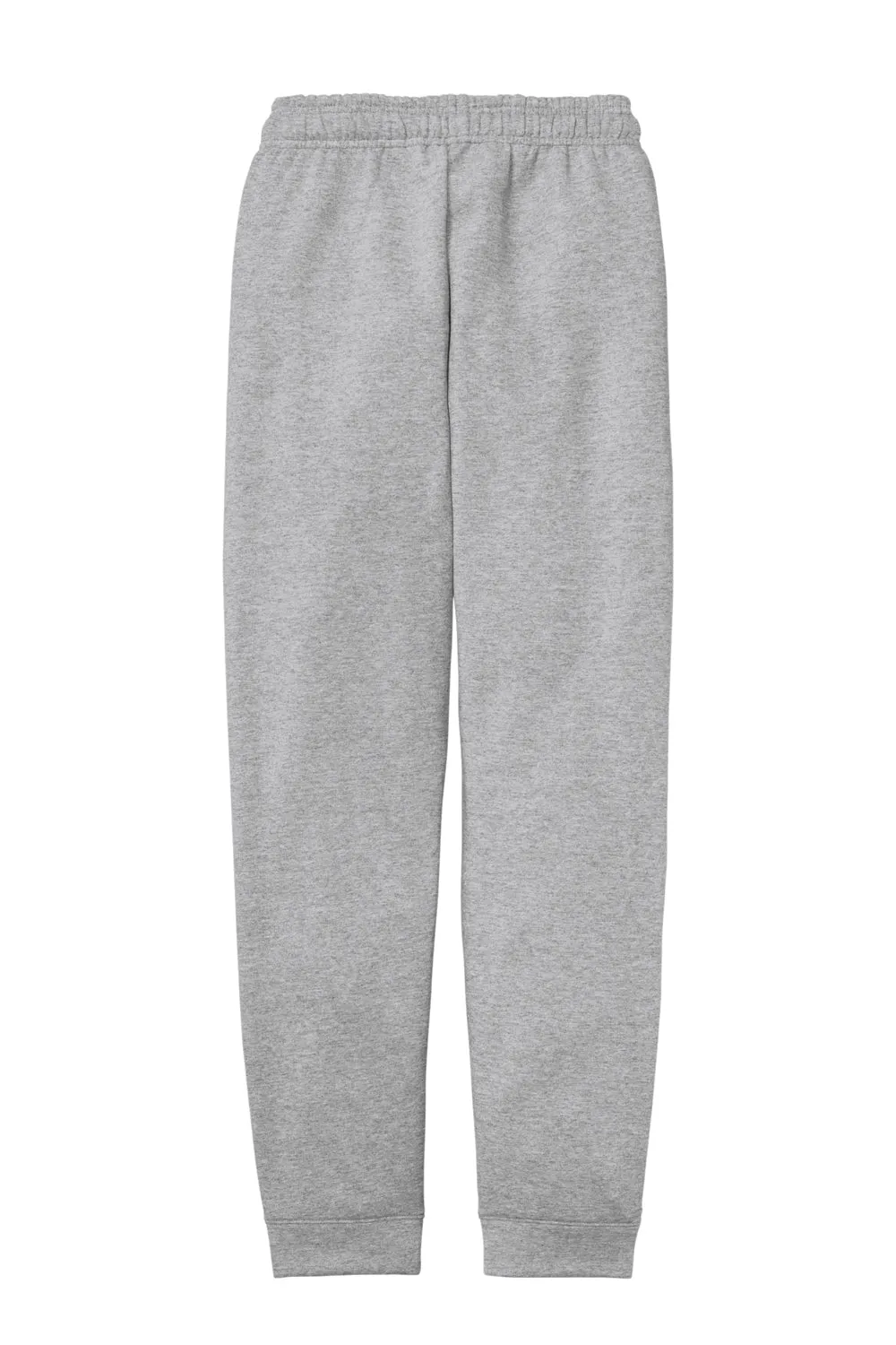 Port & Company Mens Core Fleece Jogger Sweatpants w/ Pockets - Heather Grey