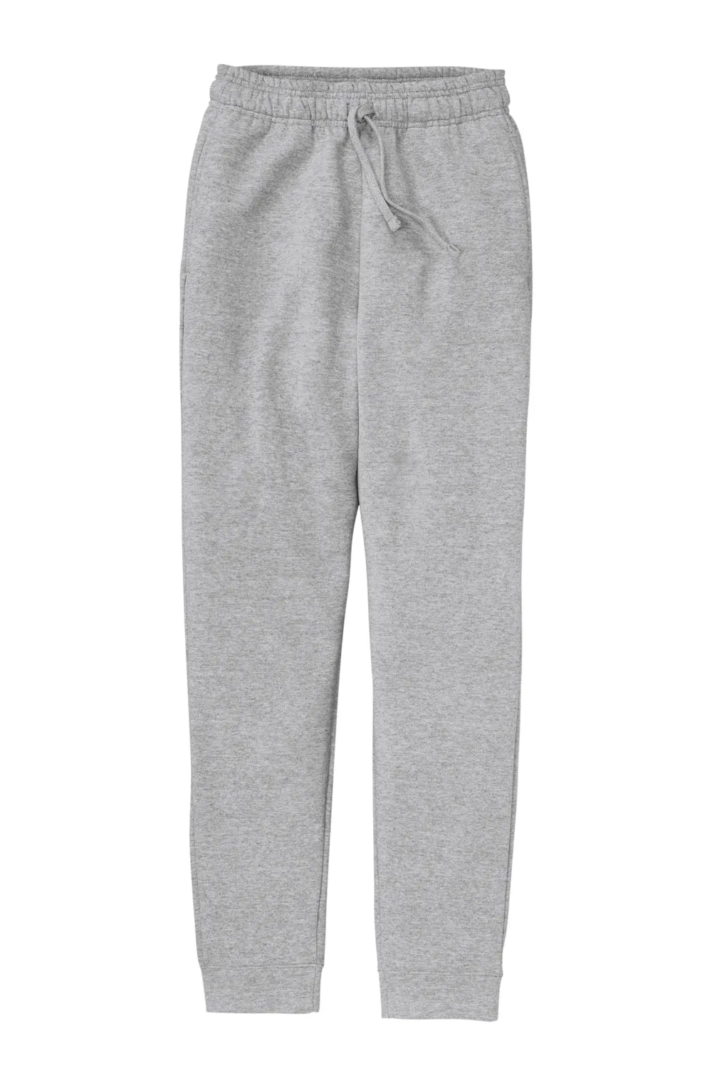 Port & Company Mens Core Fleece Jogger Sweatpants w/ Pockets - Heather Grey