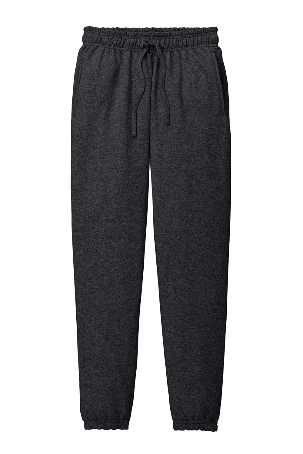 Port & Company Mens Core Fleece Sweatpants w/ Pockets - Heather Dark Grey