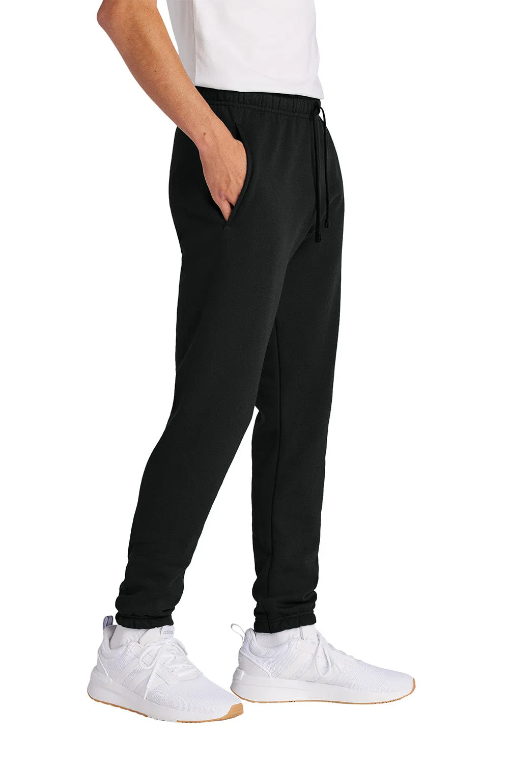 Port & Company Mens Core Fleece Sweatpants w/ Pockets - Jet Black