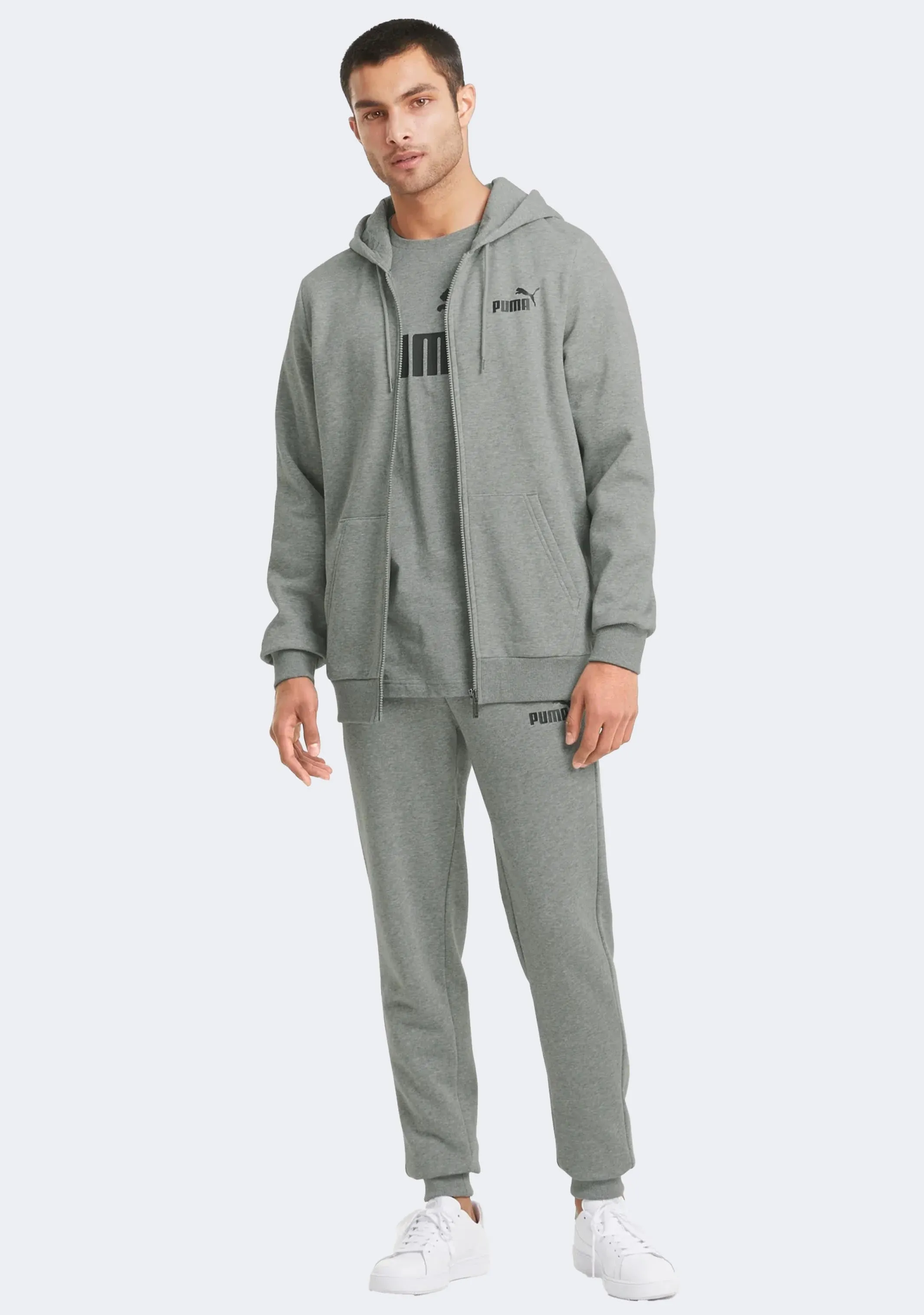 Puma Men's Essential Small Logo Full Zip Hoodie