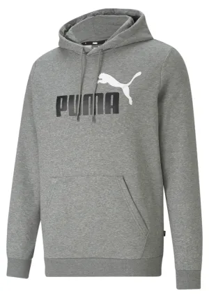 Puma Mens Essentials  2-Tone Big Logo Hoodie <br> 586764 03