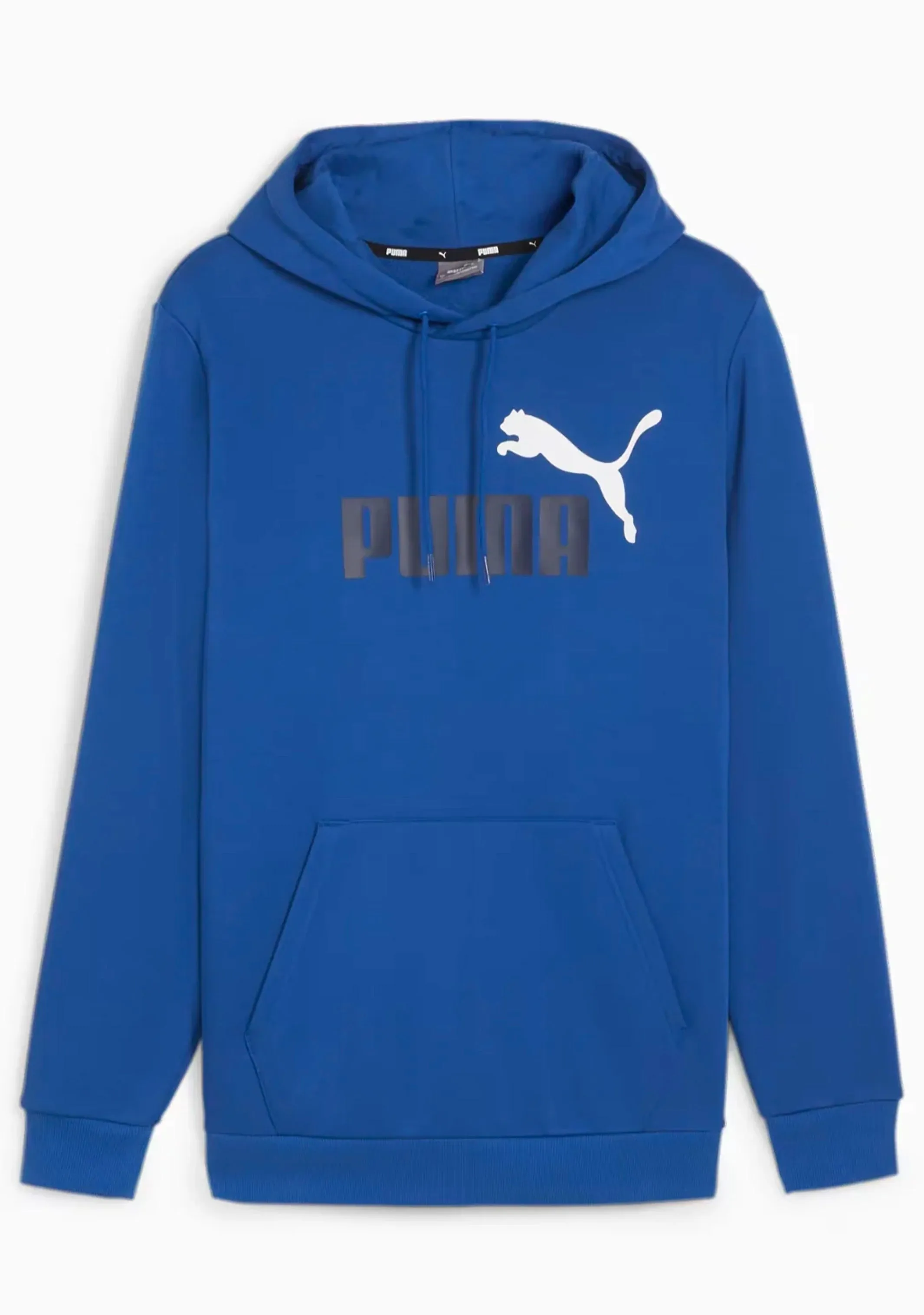 Puma Men's Essentials  Two-Tone Big Logo Hoodie Cobalt Glaze