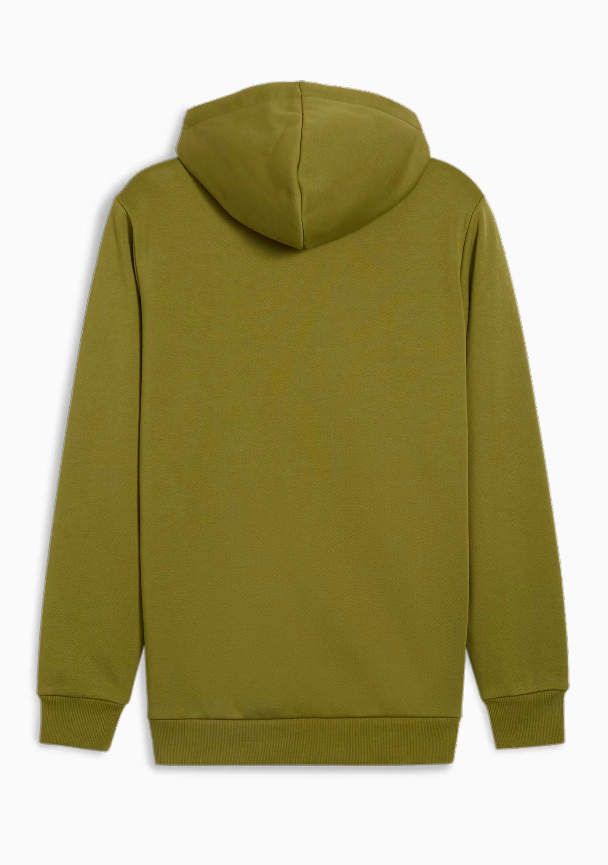 Puma Men's Essentials  Two-Tone Big Logo Hoodie Olive Green <br> 586764 35
