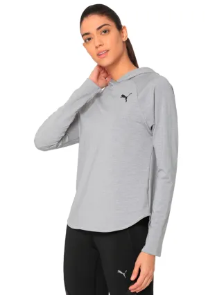 Puma Womens Dry-Cell Active Hoody Light Grey