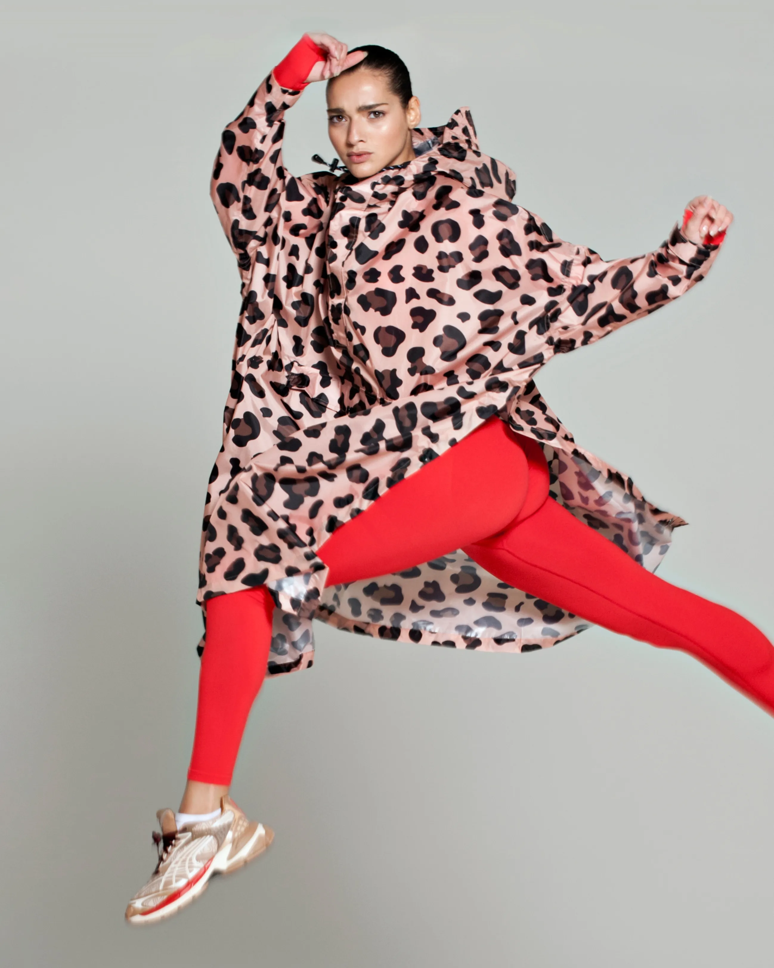 Rain Poncho in Pink Panther