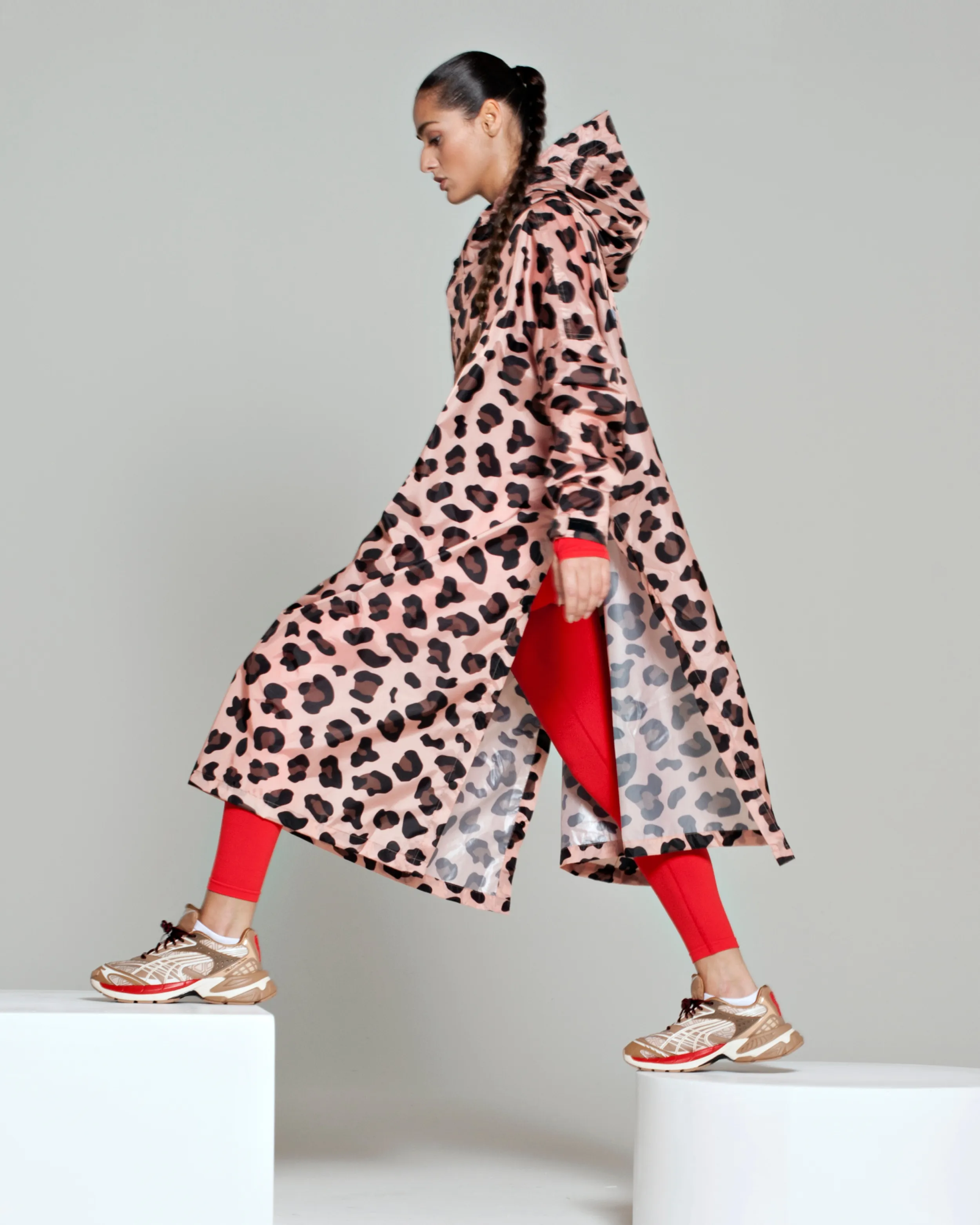 Rain Poncho in Pink Panther
