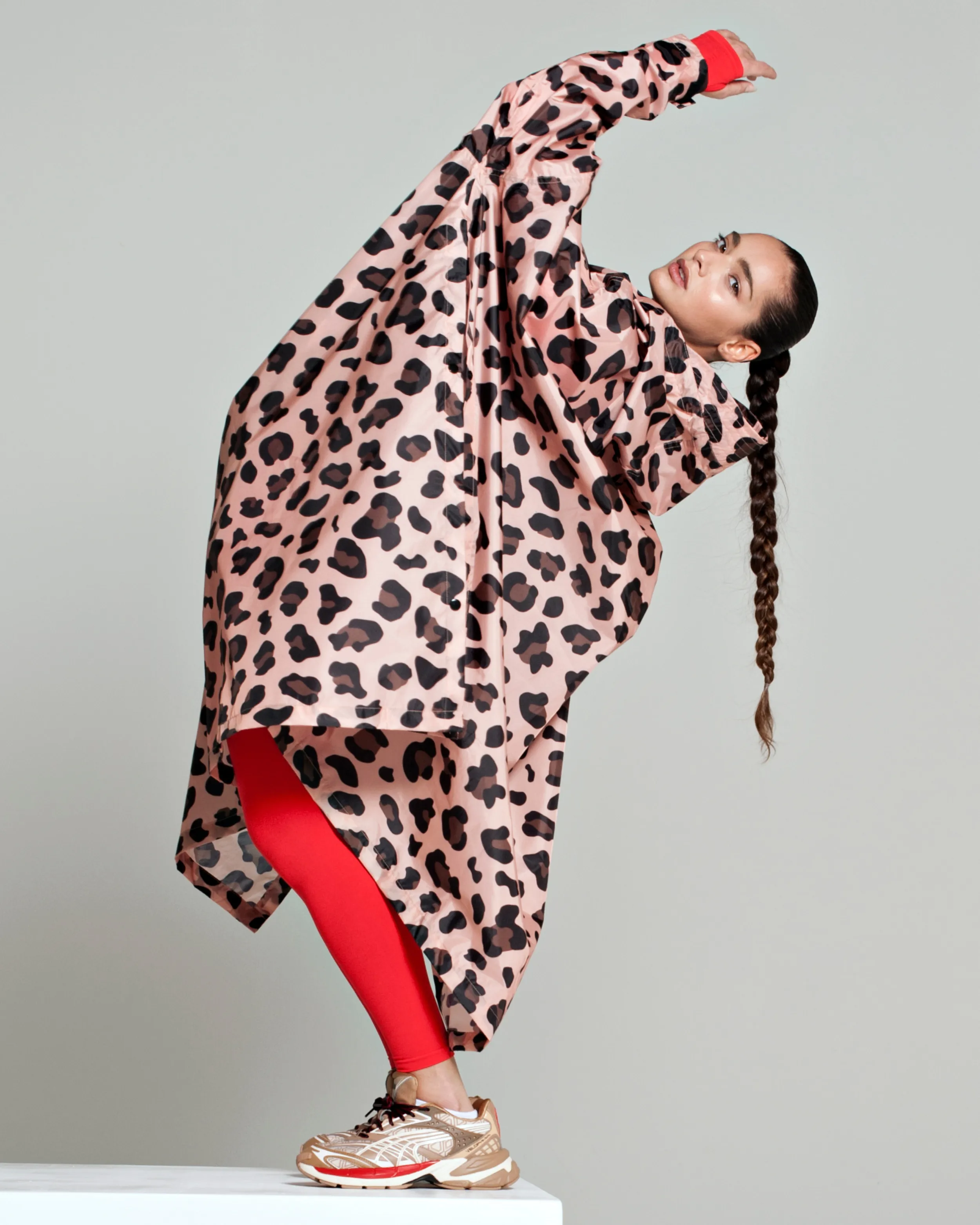 Rain Poncho in Pink Panther