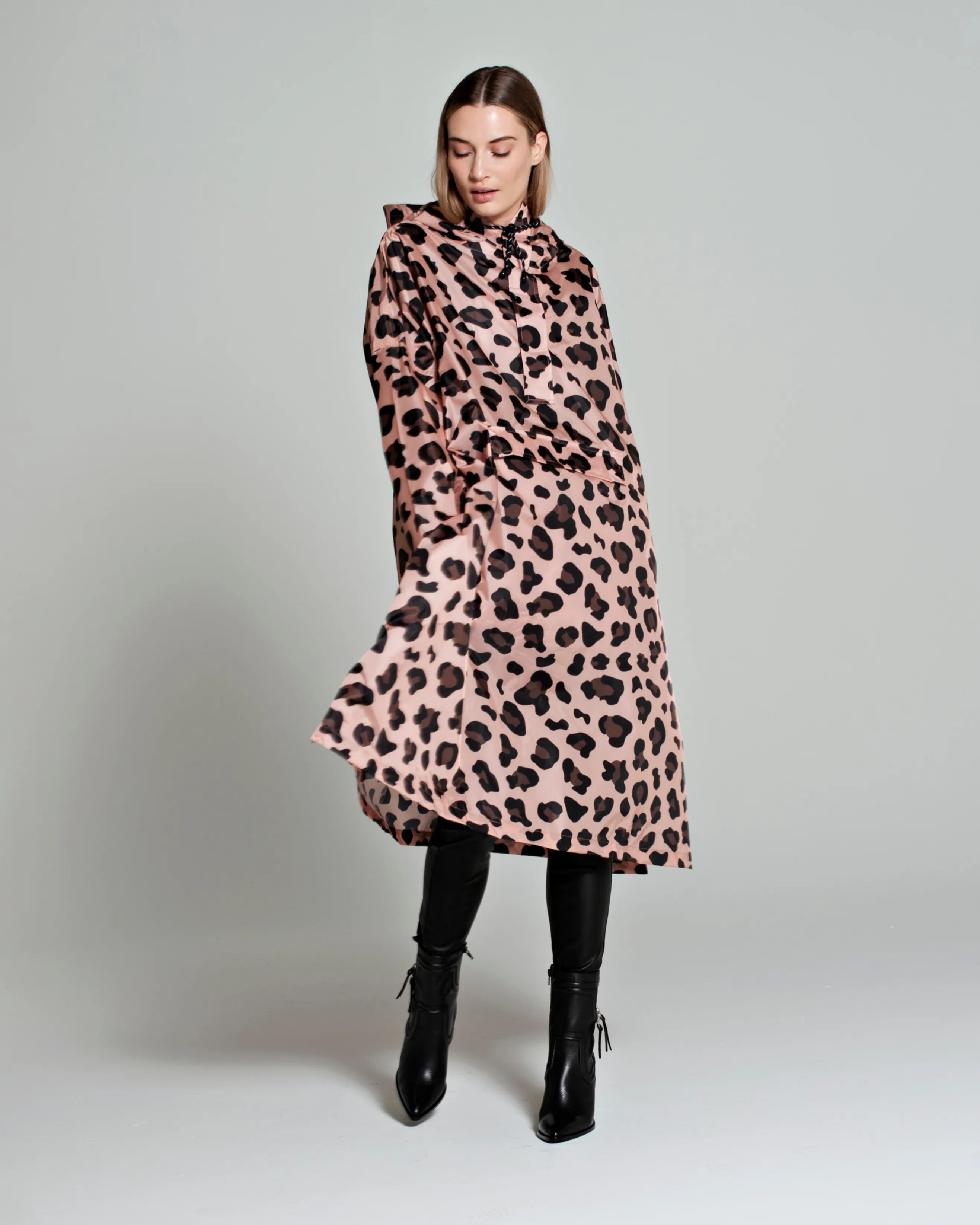 Rain Poncho in Pink Panther