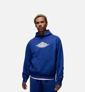 Rare Air Fleece Pullover Men Hoodie - Blue/White