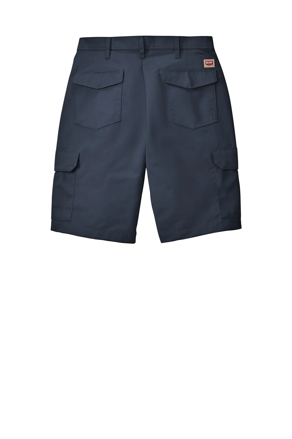 Red Kap Mens Industrial Stain Resistant Cargo Shorts w/ Pockets - Navy Blue