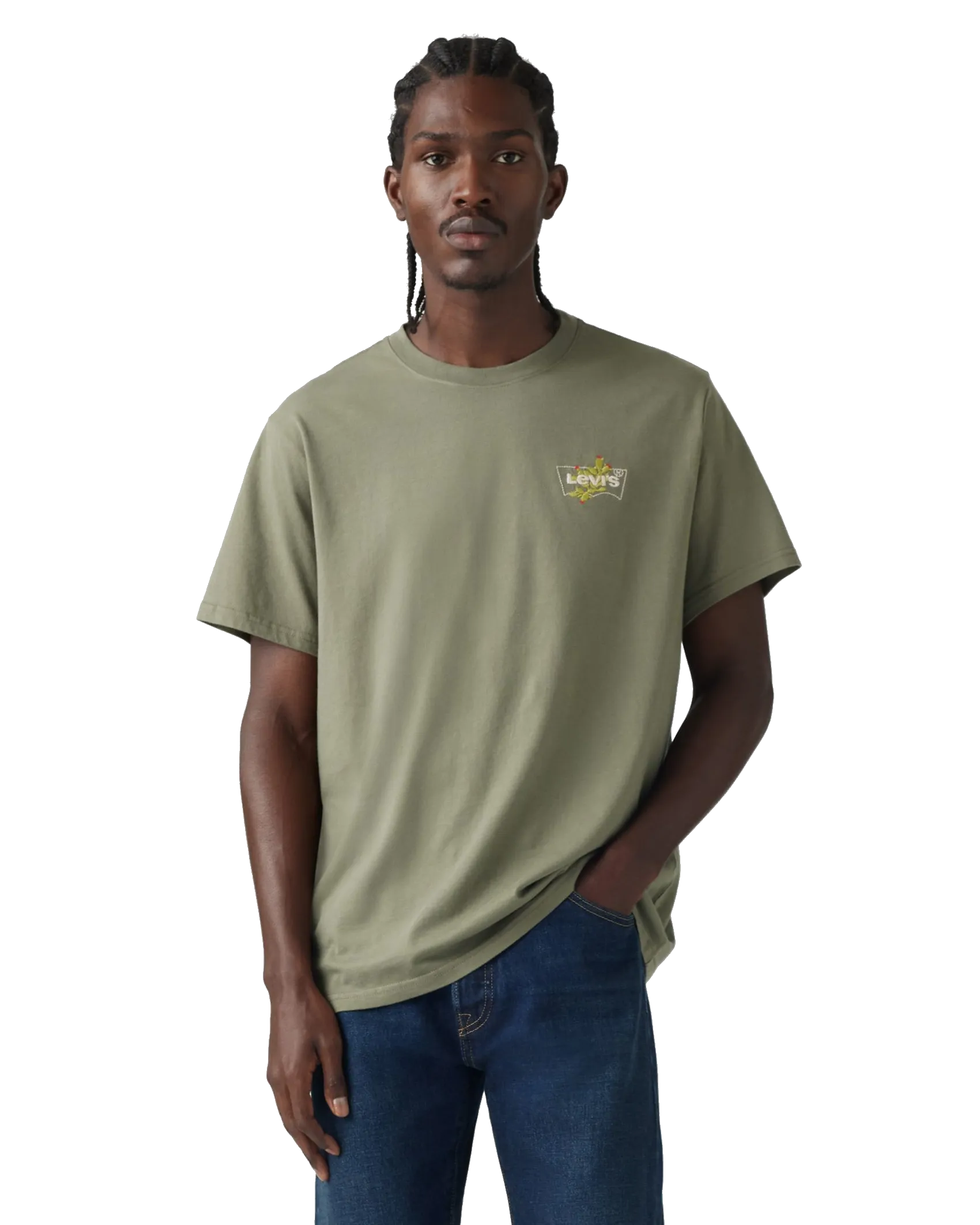 Relaxed Fit T-Shirt in Lichen Green