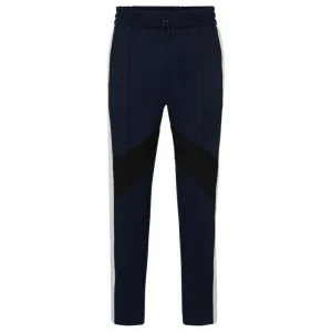 Relaxed-fit tracksuit bottoms with color-blocking