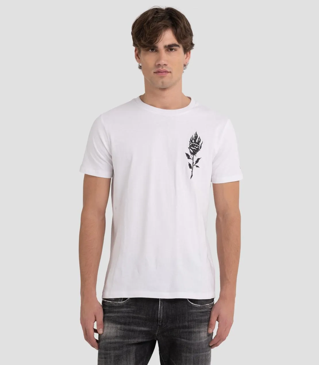 Replay M6479 Rose Logo T-Shirt