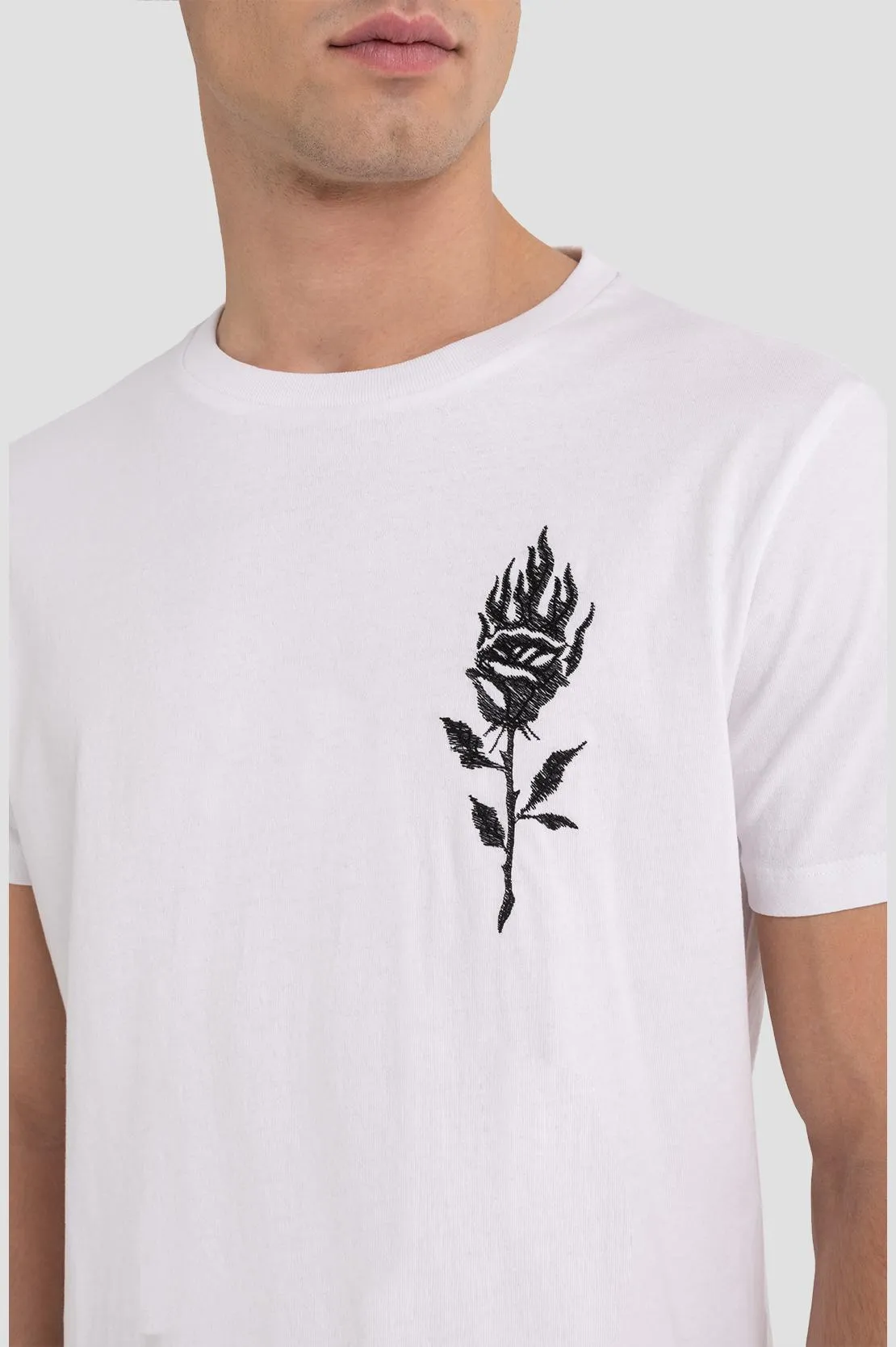 Replay M6479 Rose Logo T-Shirt