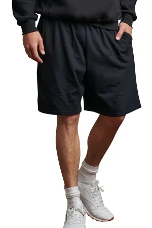 Russell Athletic Mens Classic Jersey Shorts w/ Pockets - Black