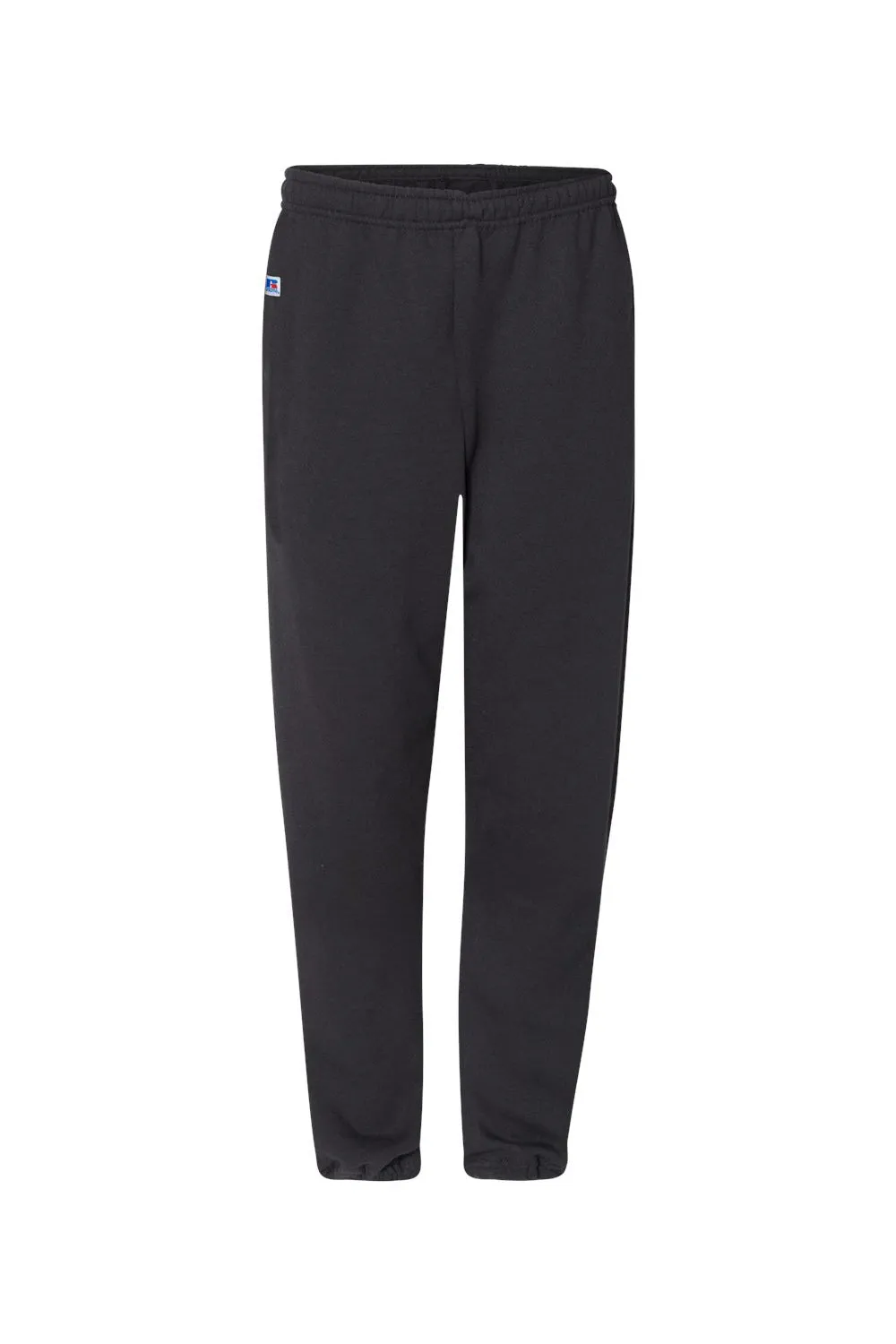Russell Athletic Mens Dri Power Moisture Wicking Sweatpants w/ Pockets - Black