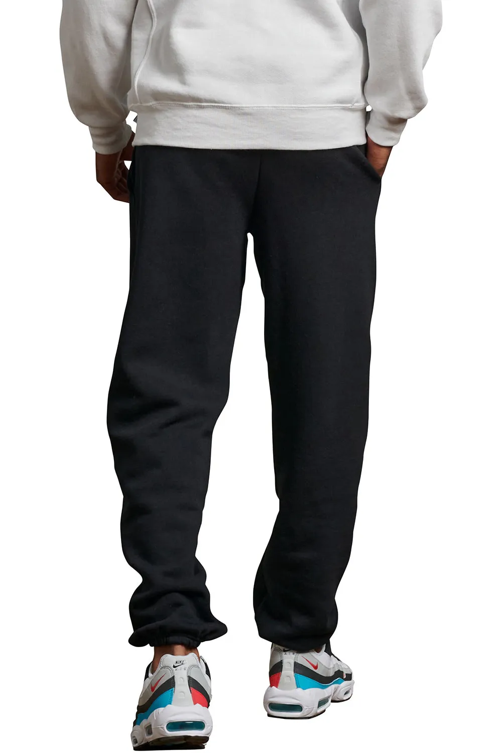 Russell Athletic Mens Dri Power Moisture Wicking Sweatpants w/ Pockets - Black