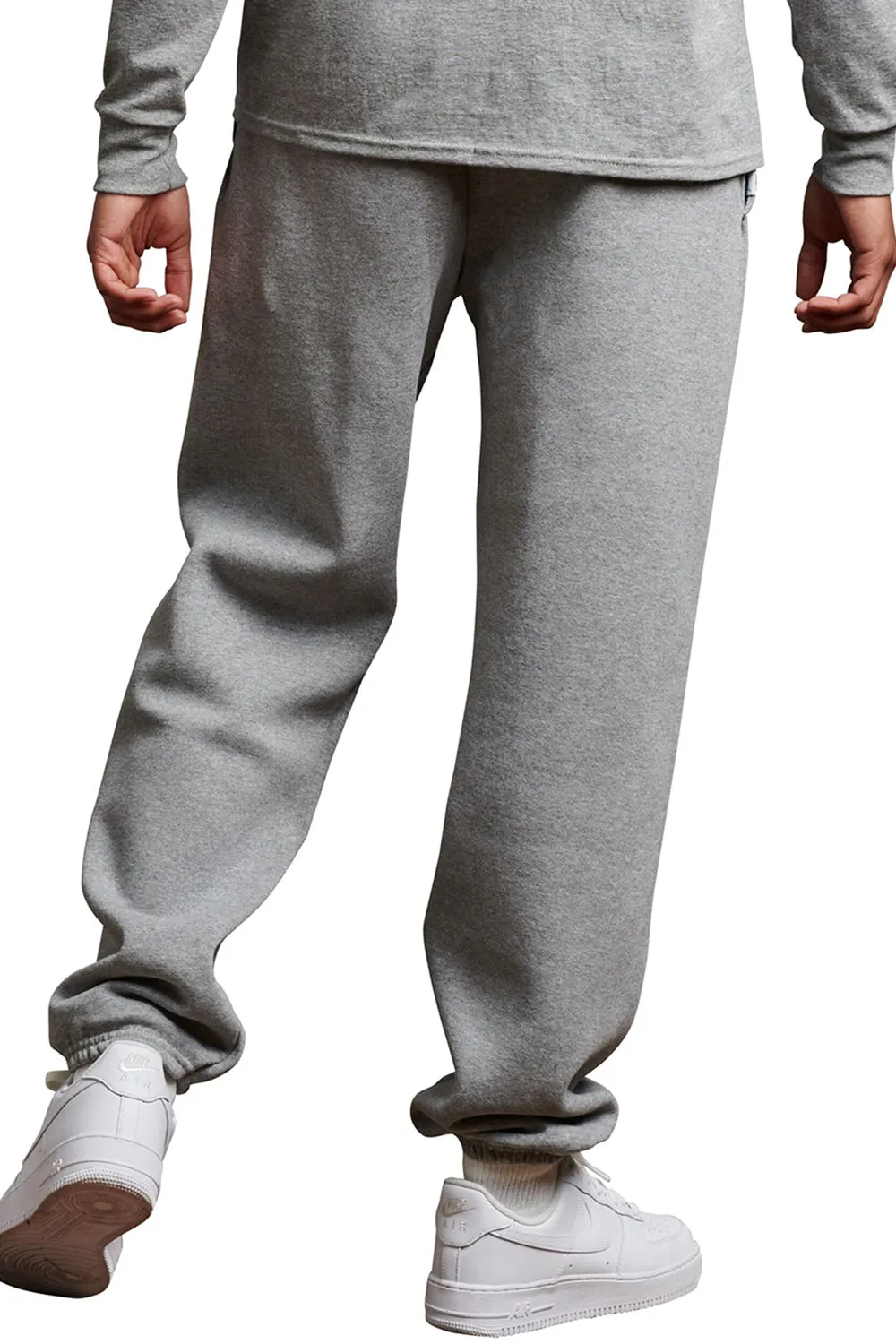 Russell Athletic Mens Dri Power Moisture Wicking Sweatpants w/ Pockets - Oxford Grey