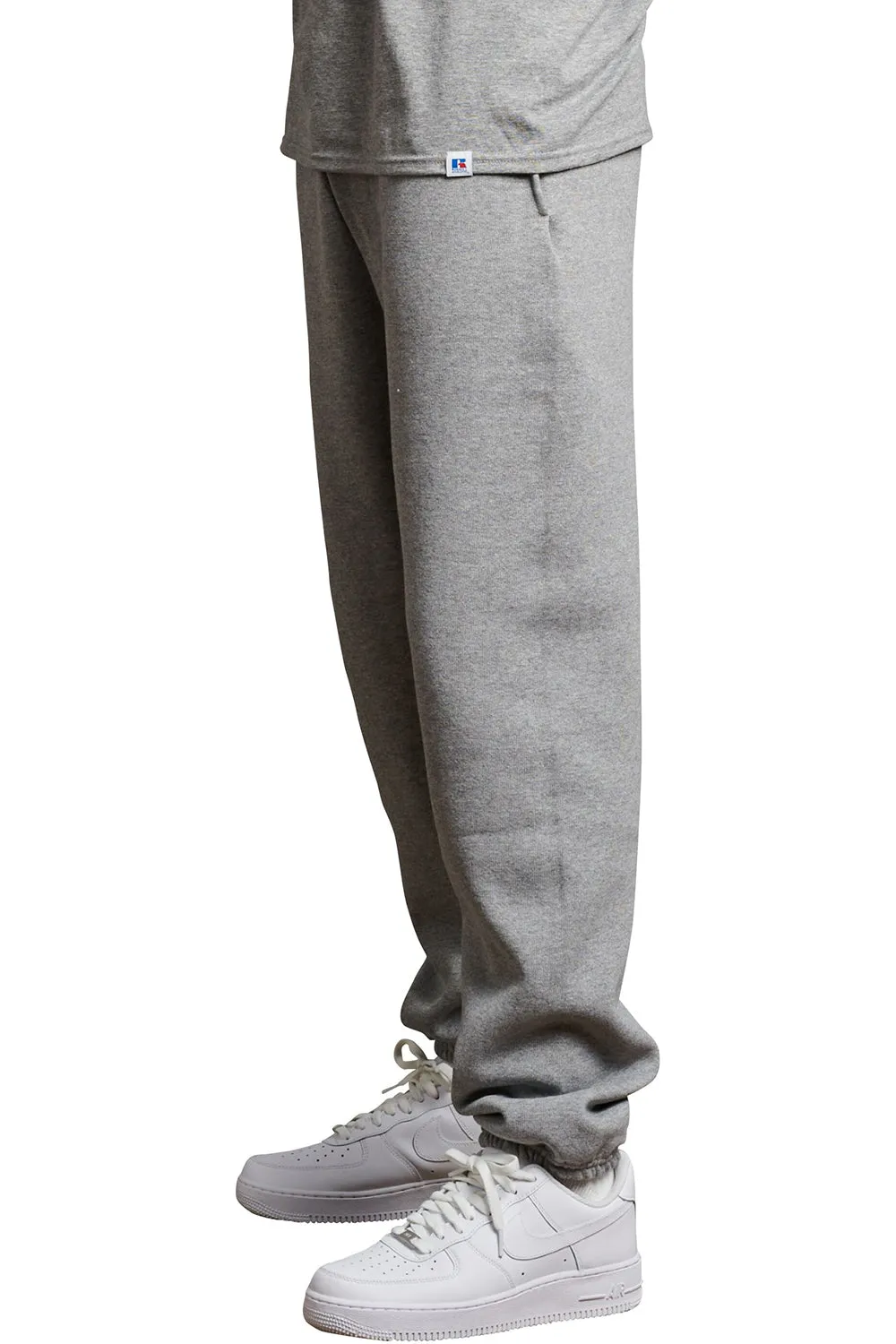 Russell Athletic Mens Dri Power Moisture Wicking Sweatpants w/ Pockets - Oxford Grey