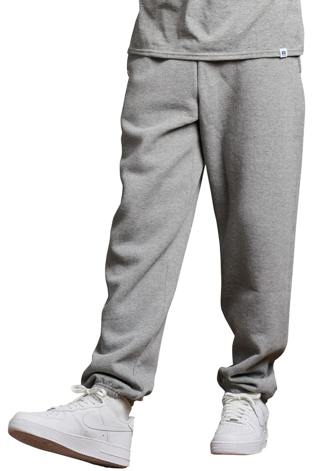 Russell Athletic Mens Dri Power Moisture Wicking Sweatpants w/ Pockets - Oxford Grey