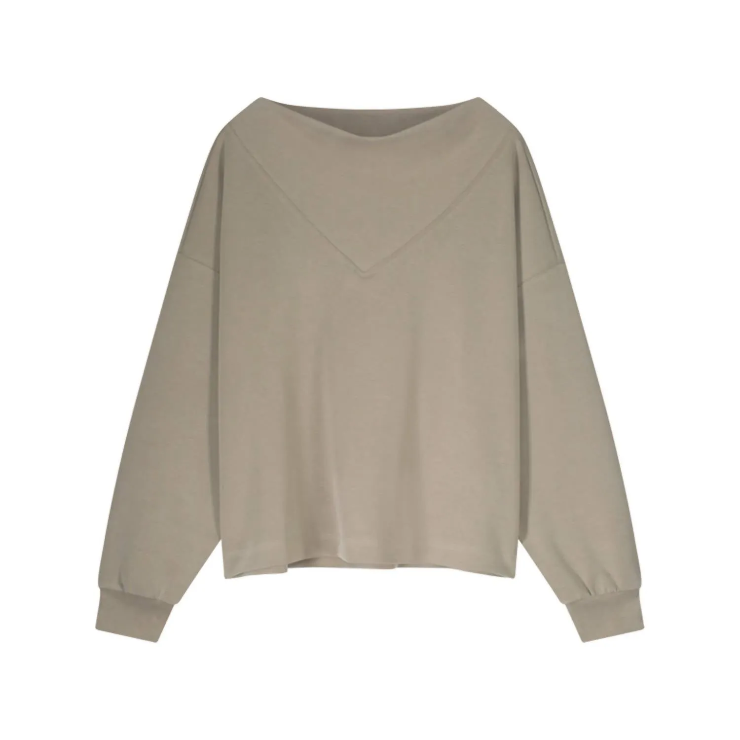 Scuba Washed Modal Sweatshirt In Clay
