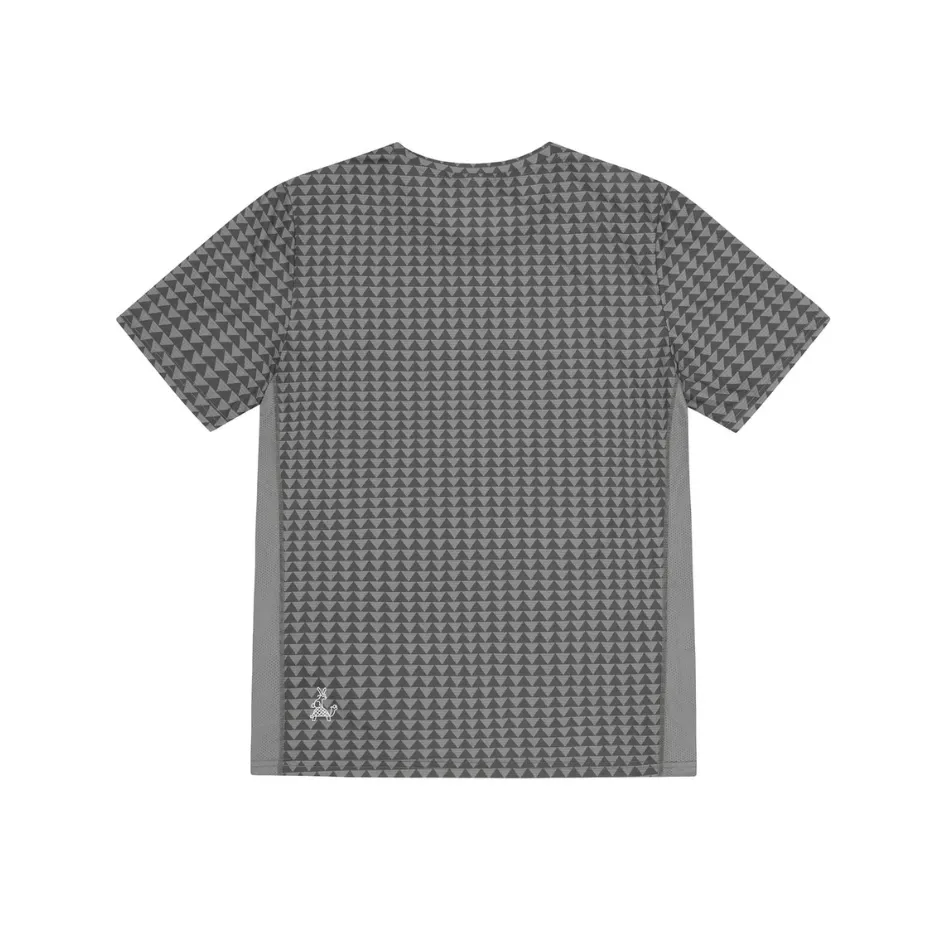 Sealskinz Men's Sprowston Ultra Light Running T-shirt Diamond Print in Black SS25