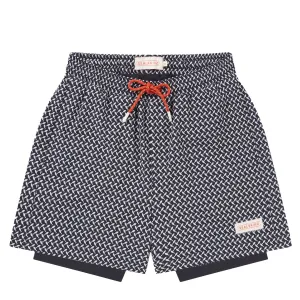 Sealskinz Southwood Quick Dry Fish Print Swim short Navy