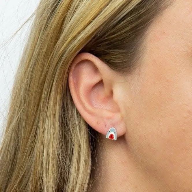 Boucles d'oreilles à clous en émail et cristal A2079R Beginnings Jewellery