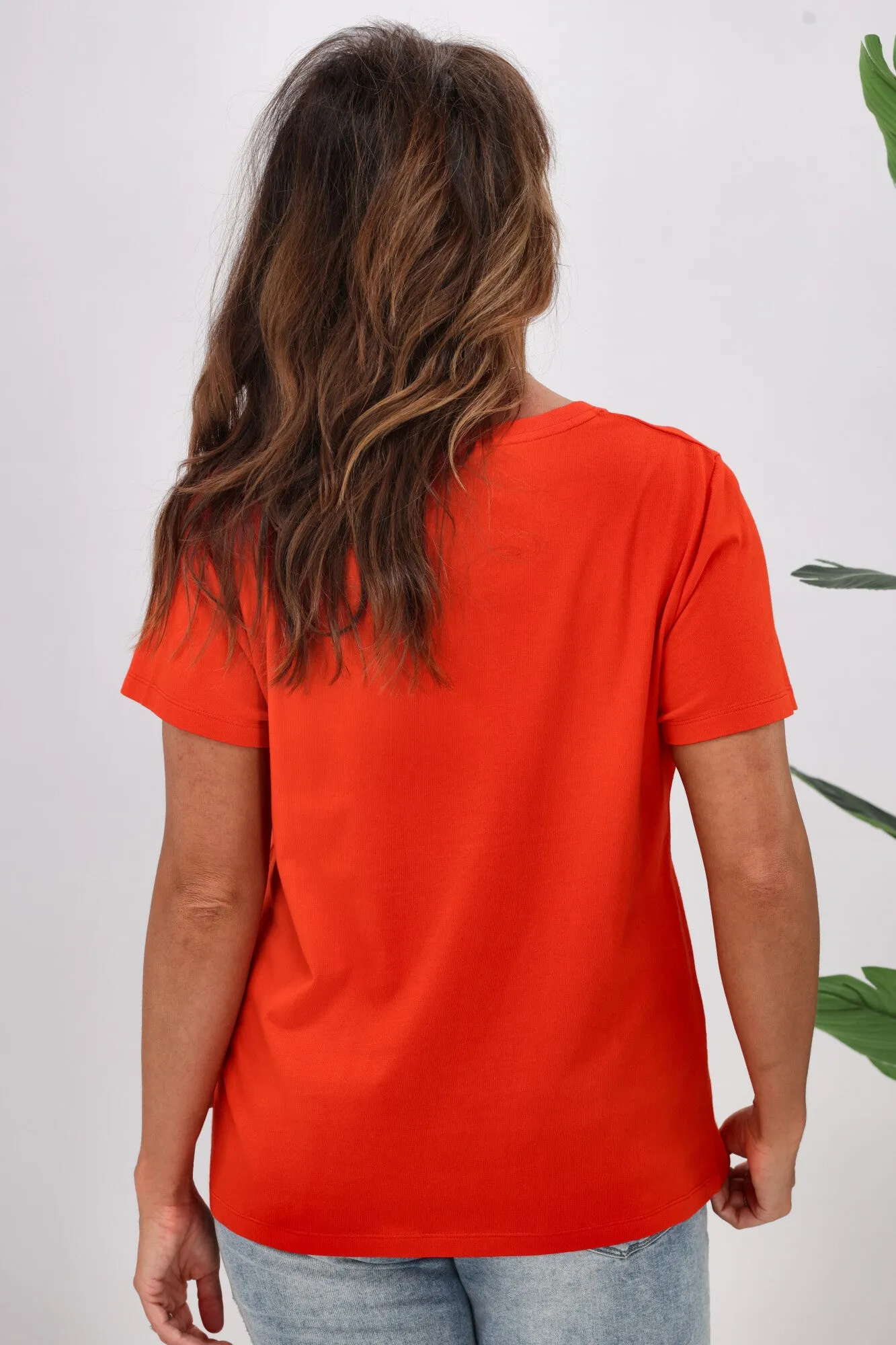 Shine On Essentials Tee Bright Red
