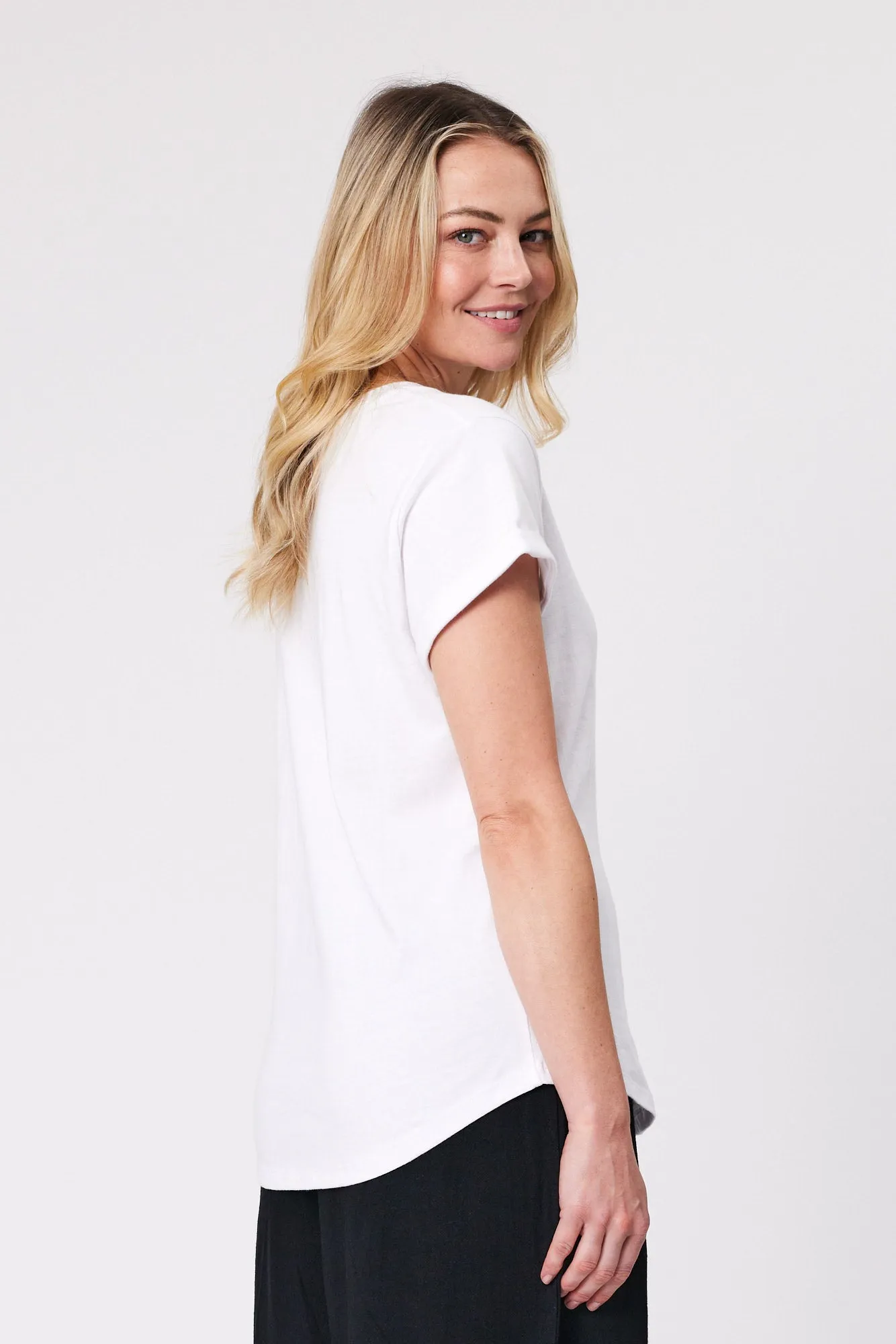 Shine On Essentials V Tee White
