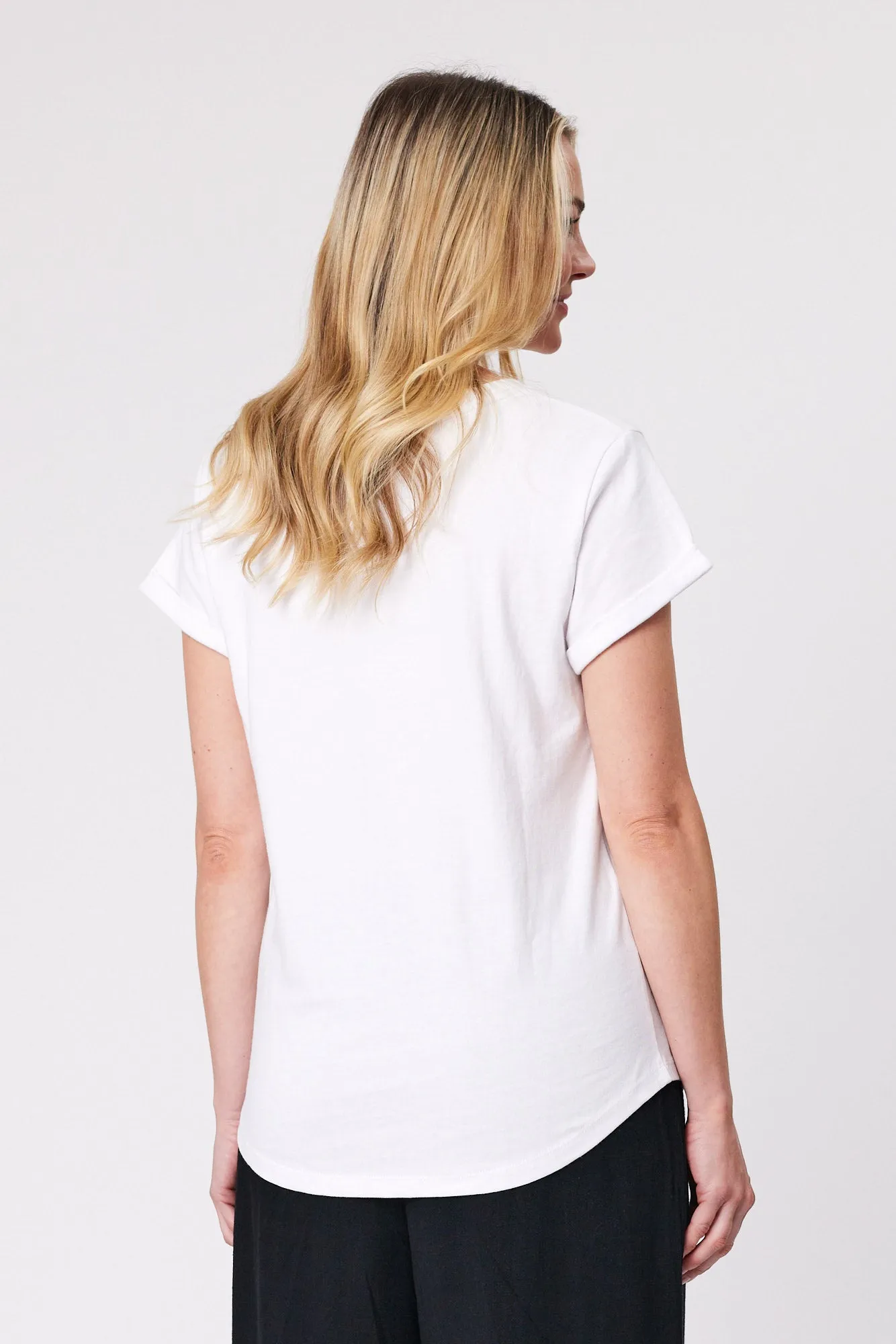 Shine On Essentials V Tee White