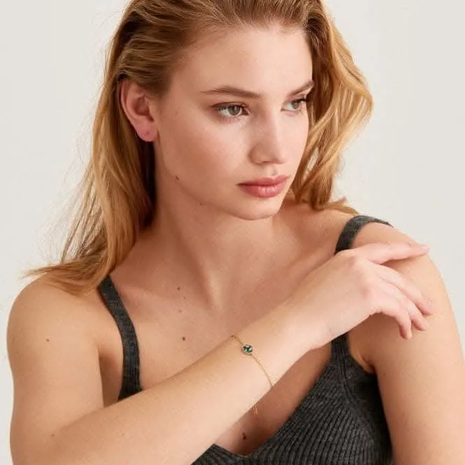 Bracelet en oréide brillant avec ormeau B027-01G Ania Haie Jewellery