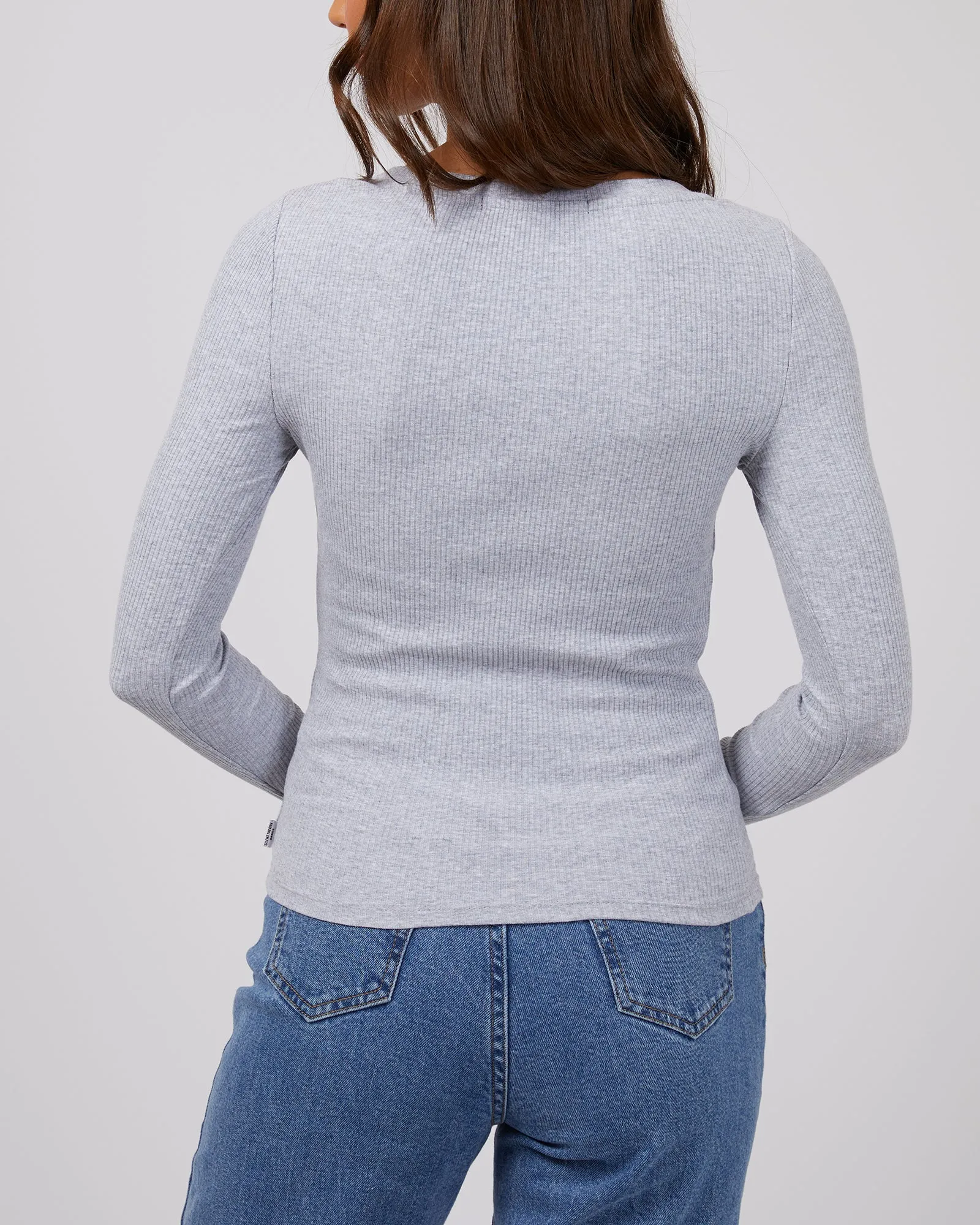 Silent Theory Lily L/S Tee Grey Marle