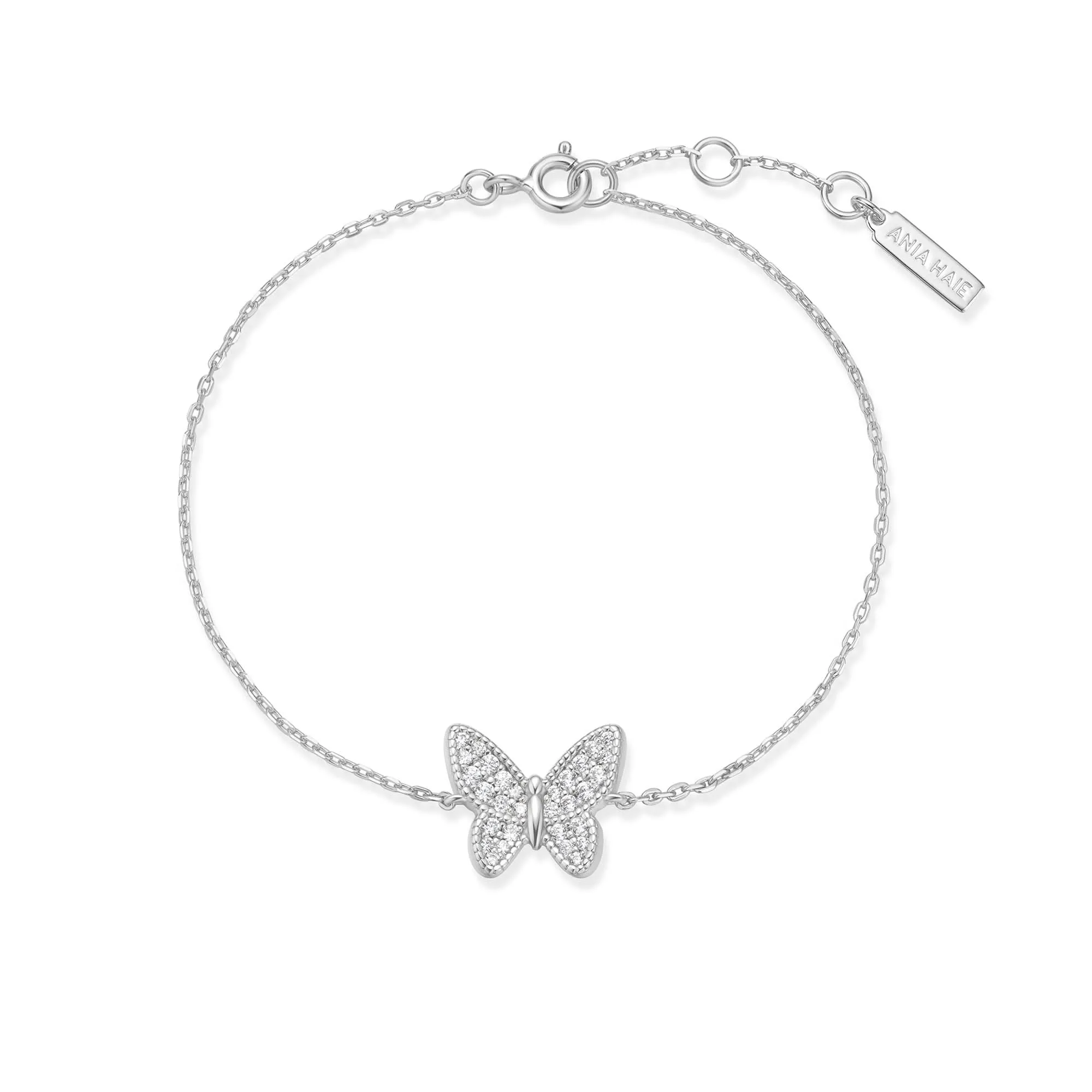 Bracelet Pavé Papillon Argent B064-02H Ania Haie Jewellery
