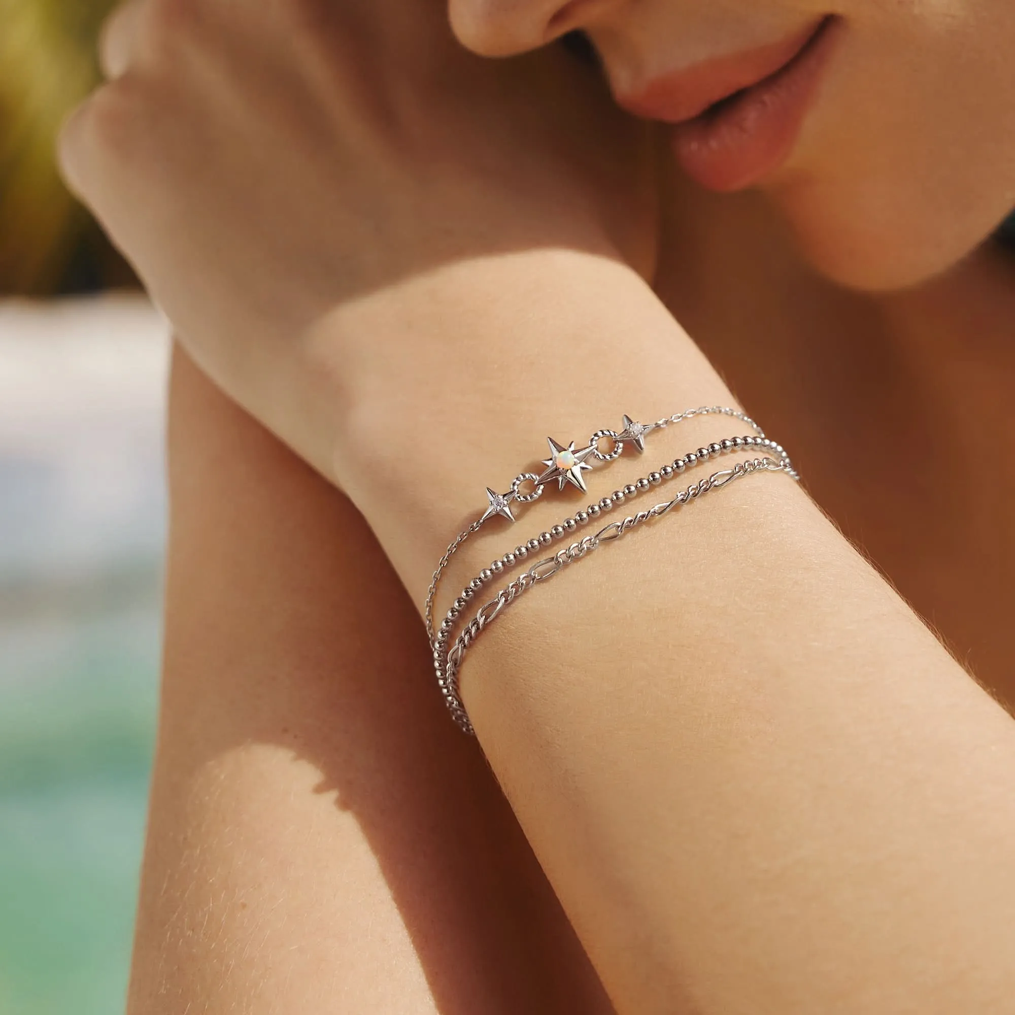 Bracelet Étoile Liée Argent B063-05H Bijoux Ania Haie