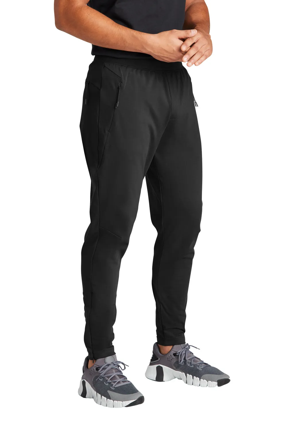 Sport-Tek Mens Circuit Jogger Sweatpants w/ Pockets - Deep Black