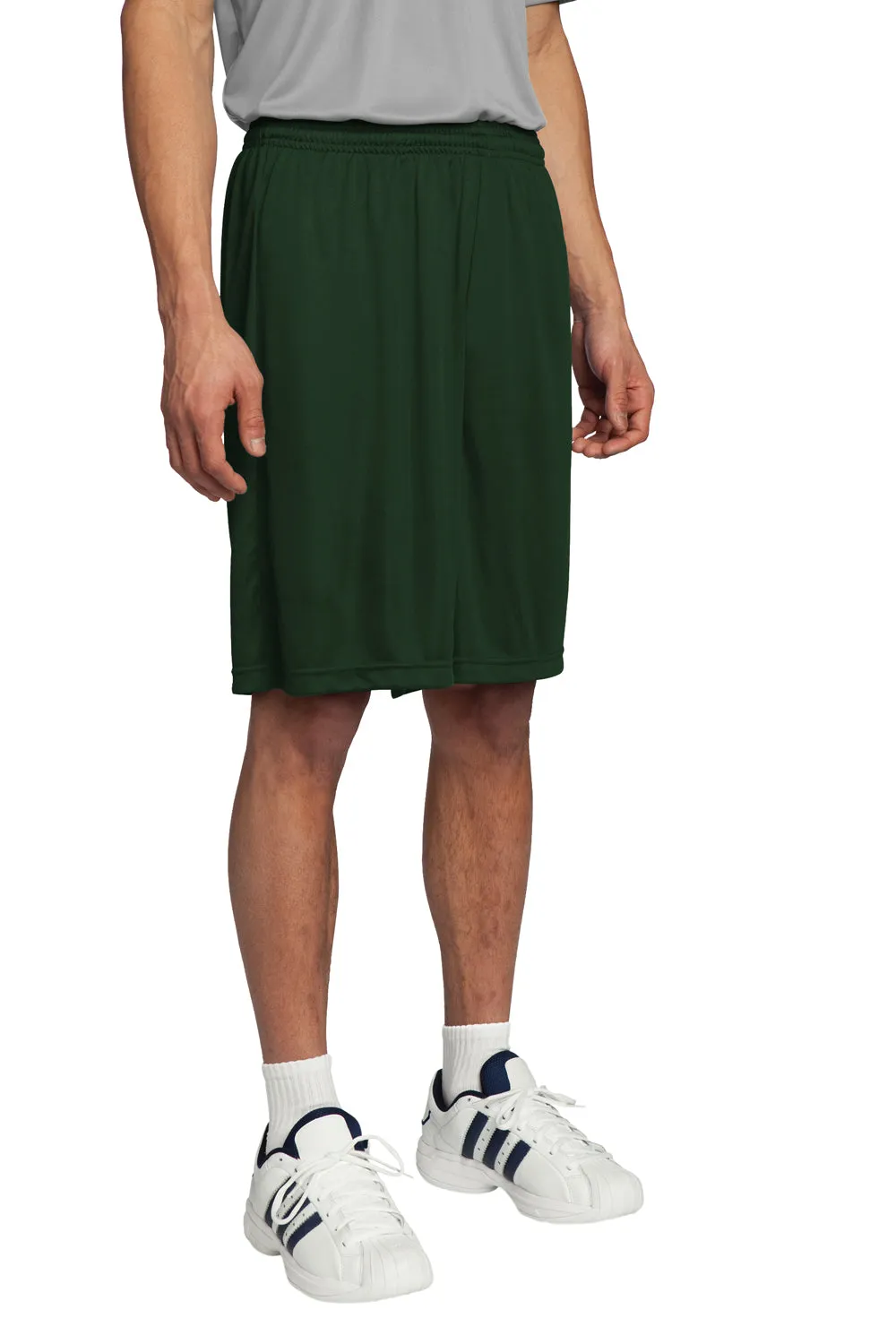 Sport-Tek Mens Competitor Moisture Wicking Shorts - Forest Green - Closeout