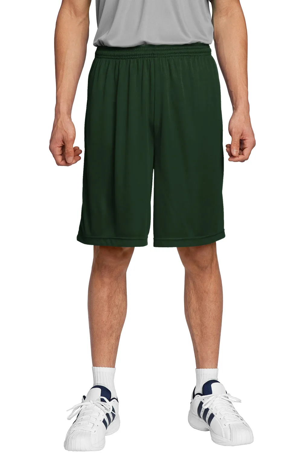 Sport-Tek Mens Competitor Moisture Wicking Shorts - Forest Green - Closeout
