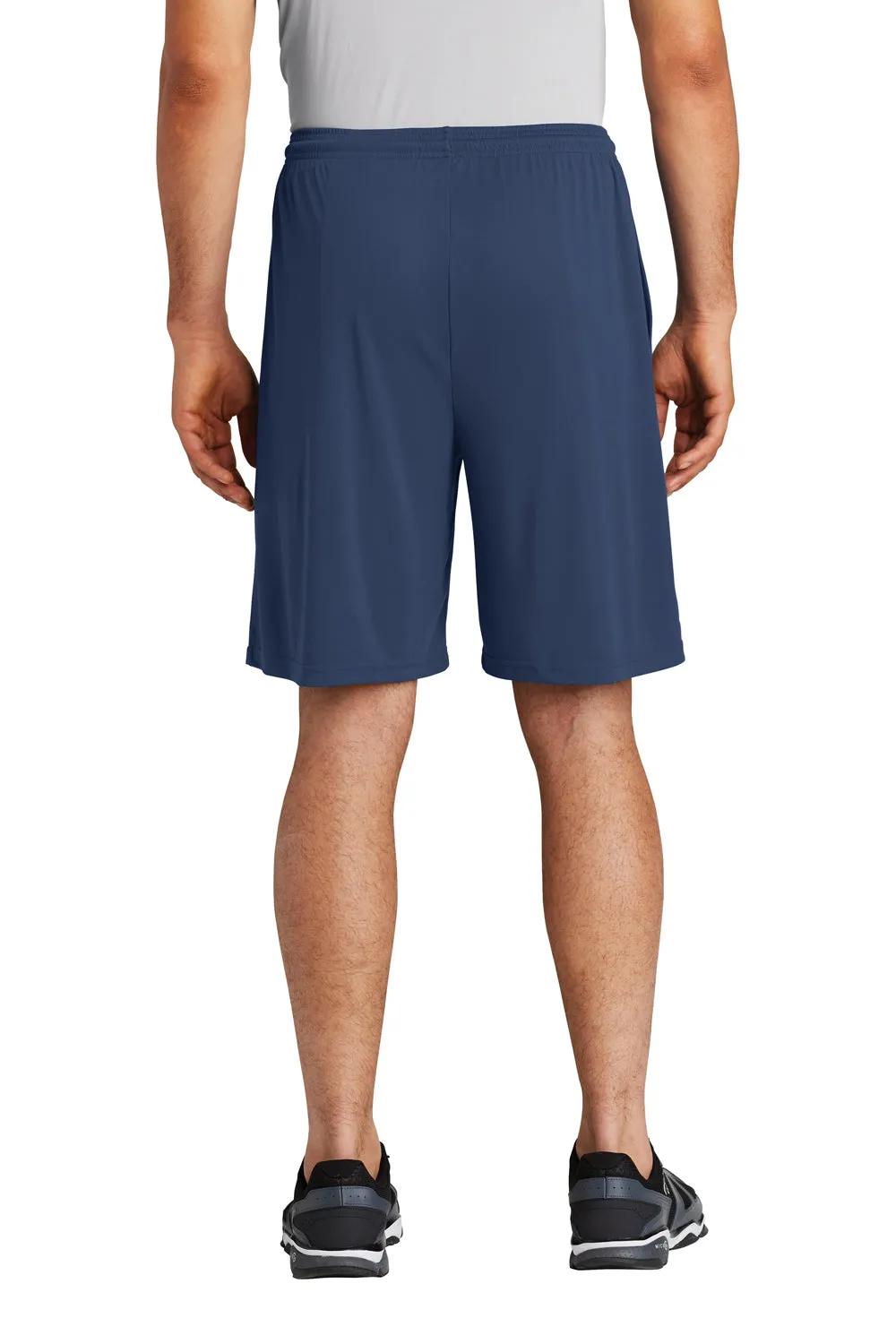 Sport-Tek Mens Competitor Moisture Wicking Shorts w/ Pockets - True Navy Blue