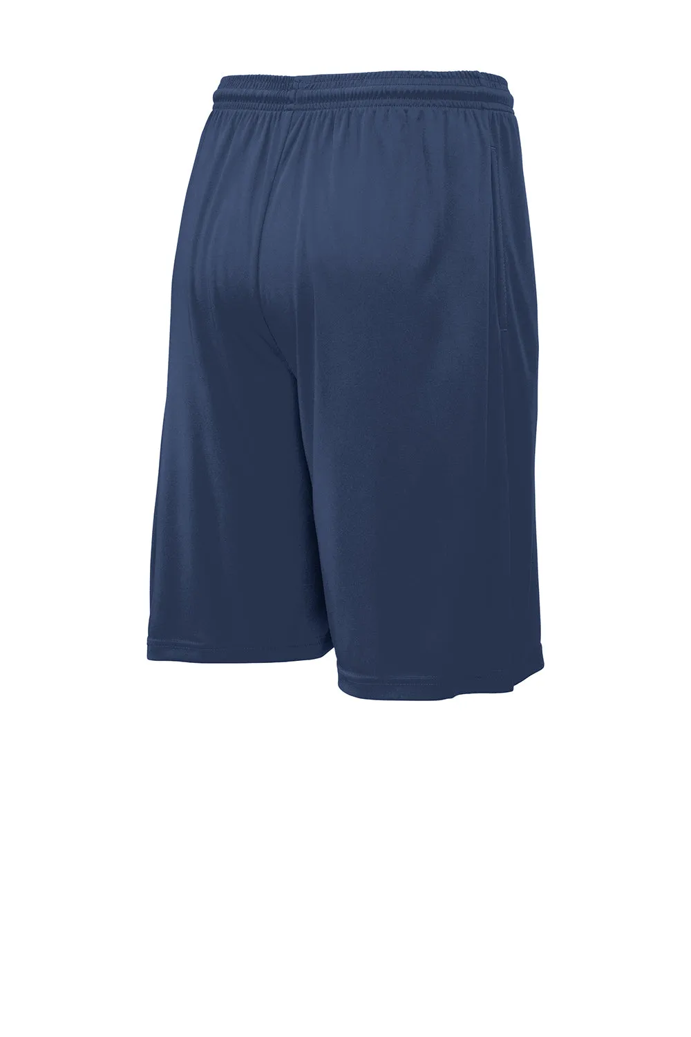 Sport-Tek Mens Competitor Moisture Wicking Shorts w/ Pockets - True Navy Blue
