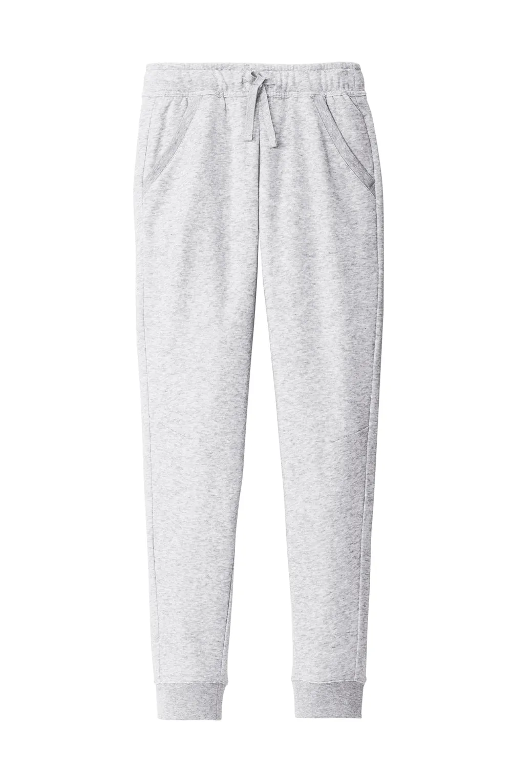 Sport-Tek Mens Drive Fleece Jogger Sweatpants w/ Pockets - Heather Grey