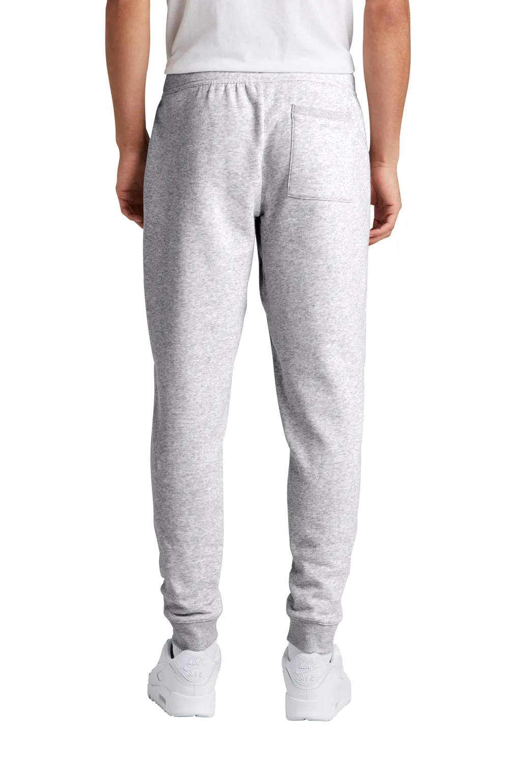 Sport-Tek Mens Drive Fleece Jogger Sweatpants w/ Pockets - Heather Grey