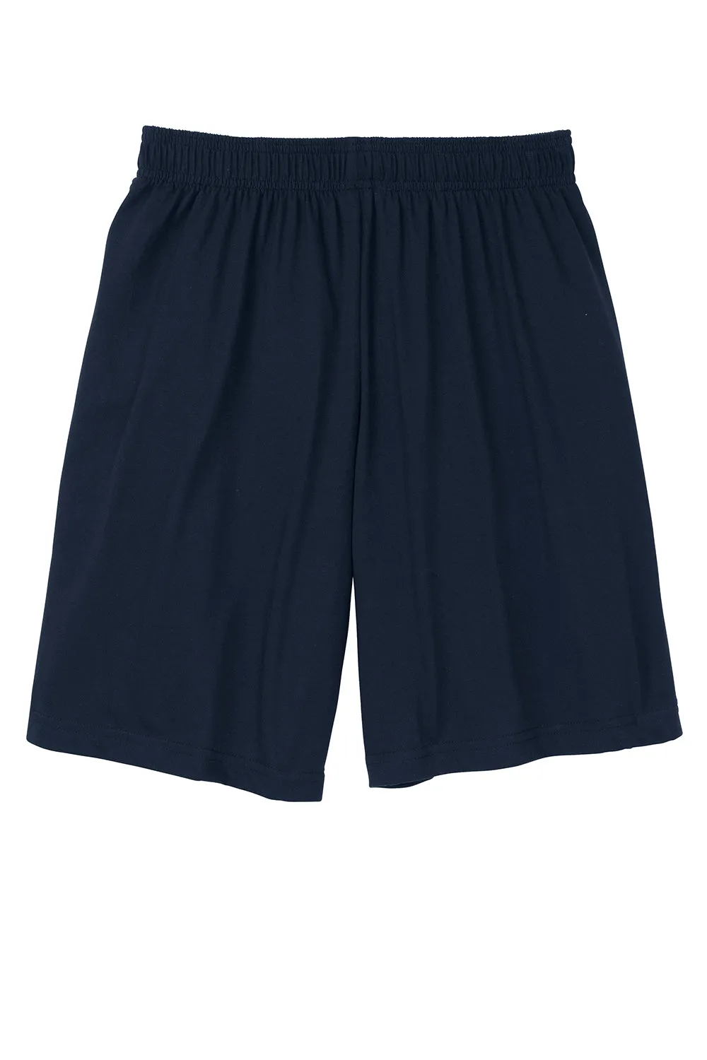 Sport-Tek Mens Jersey Knit Shorts w/ Pockets - True Navy Blue