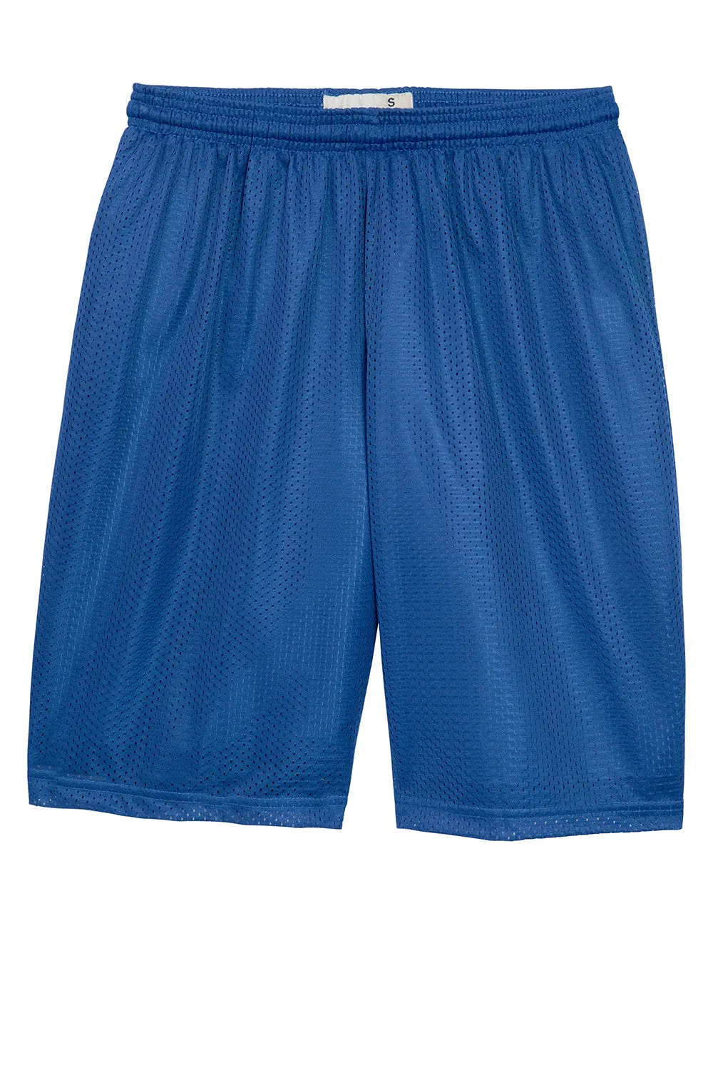 Sport-Tek Mens Moisture Wicking Classic Mesh Long Shorts - True Royal Blue - Closeout