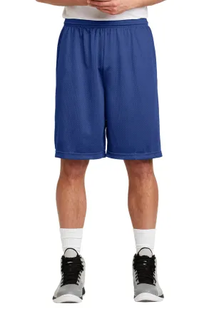 Sport-Tek Mens Moisture Wicking Classic Mesh Long Shorts - True Royal Blue - Closeout